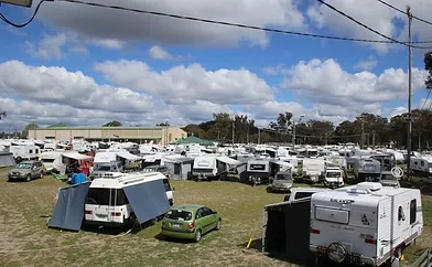 Caravans at Stanthorpe Showgrounds